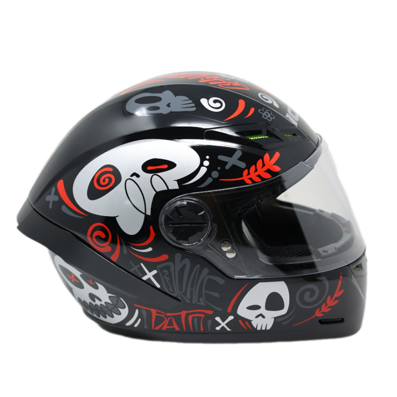 Casco ICH 501 Viva Mexico Negro Rojo