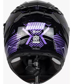 Casco Integral Kov Ares Know Negro con Morado