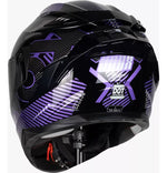Casco Integral Kov Ares Know Negro con Morado